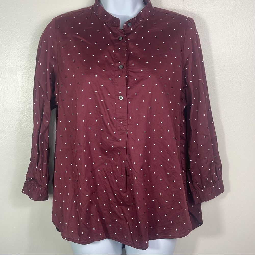 Madewell Preppy Polka Dot Top